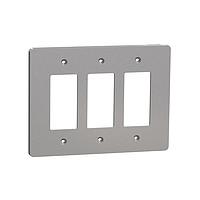Square D SQWS141003GY Cover Frame 3 GANG MID+ WALL PLATE GY