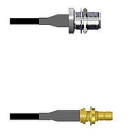 Amphenol Custom Cable Q-1T03M0003006i RF Cable Assemblies N-SJB/SMB-SJB G174 6I