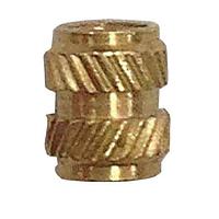 SI (Standard Inserts) MSIB-M2-300 Threaded Insert SYMMETRICAL FASTENER, THRU THREADED BRASS M2X0.4