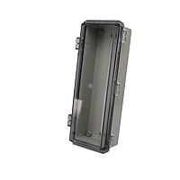 Bud Industries NBF-32208 Industrial Enclosures NEMA Enclosure ABS Poly Blend, Clear Polycarbonate Door (10.6 X 3.9 X 2.8 In)