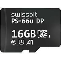 Swissbit SFSD016GN1PT1MT-I-5E-02P-SW4 Memory Cards Secure microSD Card PS-66u DP high endurance 16 GB, 3D PSLC Flash -40C to +85C