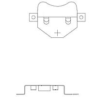 Eagle Plastic Devices 12BH404-GR Battery Connectors CR2450 BATTERY CLIP