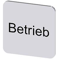 SIEMENS 3SU19000AF810AP0 Labeling Plate, Betrieb INSCR. LABEL, SILVER 22 X 22MM, BETRIEB