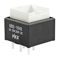 NKK Switches UB215SKW036CF Pushbutton Switches SPDT ON(ON) RED/GRN LED PC BODY ONLY 6A