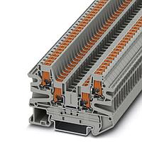 PHOENIX CONTACT 1078999 Feed Through Terminal Block Push-In Term Block Gray Quattro
