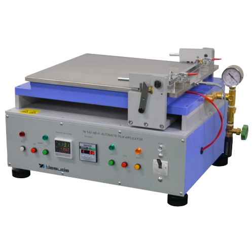 Laboratory equipment for applying controlled paint films on test panels