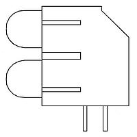 Lumex SSF-LXHM250IGIGW LED Circuit Board Indicators LED CBI