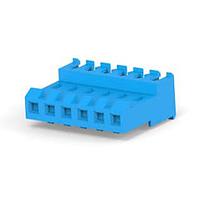 AMP Connectors - TE Connectivity 3-640595-6 Receptacle Housing 6 POS RECPT 26 AWG FEED THRU