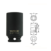 Yato YT-1047 Hexagonal deep impact socket 1/2" (27mm)
