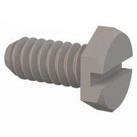 Essentra Components 010440X025 Hex Slotted Hex Slotted Screw, #4-40 Thread, 1/4 Lg