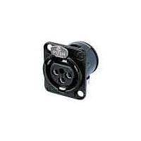 NEUTRIK NC3FD-H-BAG Receptacles 3C FEMALE PCB BLK