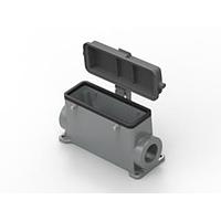 AMP Connectors - TE Connectivity T1490240129-000 Housings Hood High Body PG29 PG2x16 Side Entry