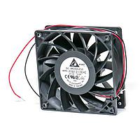 Delta Electronics, Inc. FFB1212EHE-F00 Tubeaxial DC Tubeaxial Fan, 120x38mm, 12VDC, Ball Bearing, 3x Lead Wires, Tachometer