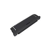 Amphenol FCI SFW16R-5STE1LF Board Mount 1.00mm Flex Connector, SFW-R series, 16 Position, Bottom side Contact, Side Entry Surface Mount ZIF CIC Connector, Lead Free.