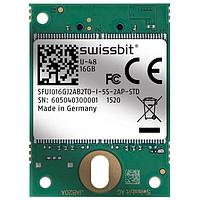 Swissbit SFUI016GJ2AB2TO-I-5S-2AP-STD Industrial USB Flash Drive Module Industrial Embedded USB module, U-48, 16 GB, 3D PSLC Flash, -40 C to +85 C