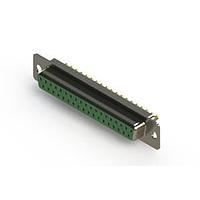 EDAC 628-M37-322-GN1 D-Sub Connectors - Standard Density Vertical Machined D-Sub Connector