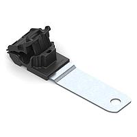 HellermannTyton 151-01639 Ratchet Clamp Ratchet P-Clamp, 0.24 - 0.54" Bundle Dia, 180 Long, 0.26" Hole Dia, PA66HIRHSUV/ST/ZN, Black, 200/ctn