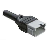 Amphenol SINE Systems AT04GY-12PA-N-TPE-M4 Single Ended 12 Position Receptacle Single-Ended Molded Cable Assembly. Black TPE, Uses Connector  AT04-12PA, 4 Meter Length