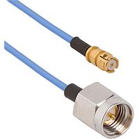 Amphenol SV Microwave 7012-1326 RF Cable Assemblies SMP F to SMA M for .047 Cbl OAL 24"