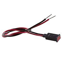 BIVAR PMR4RDW6.0 Indicators Rect Red 700nm Diff Lens w/Wire