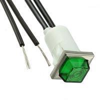 VCC 1052N5 Neon Panel Mount Indicators GREEN DIFFUSED 1/2" MOUNTING HOLE