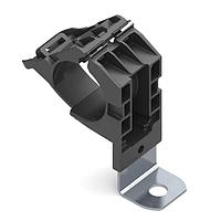 HellermannTyton 151-02004 Ratchet Clamp Ratchet P-Clamp, 0.76 - 1.42" Bundle Dia, 90 Long, 0.26" Hole Dia, PA66HIRHSUV/SS304, Black, 140/ctn