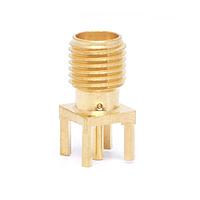 Radiall R124426123W PCB Receptacles SMA / STRAIGHT JACK RECEPTACLE FOR PCB SOLDER LEGS