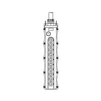 Molex 1301260334 Push Button Pendant 5060 W/505B-RM, ABZS, 505SW-2 505SS-3NO