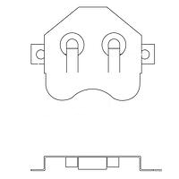 Eagle Plastic Devices 12BH401-GR Battery Connectors CR2430 BATTERY CLIP