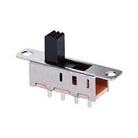 Same Sky (formerly CUI Devices) SLW-237661-6A-N-D Slide Switch 23.7 x 4.7 x 6.2 mm, 6 mm Raised Slide Actuator, Through Hole