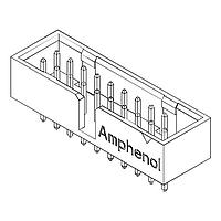 Amphenol Commercial Products G823J201340BHR Shrouded Box Header For USB 3.0,2.0mm Pitch STR DIP,2x10Pin,30u" Gold,NY9T,Color-Blue,Removed#20Pos,Tail=2.5mm,Without Latch