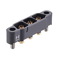 Harwin KA1-MV10305M1 Connectors 3P M SIL VRT Thr brd CNCTR W/Scrw-Locks