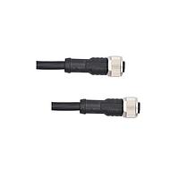 Amphenol LTW MSAS05FL-SASFL-SDA05 Sensor Cables / Actuator Cables M12 Circular Metric Connector, A Code, Metal, 4A, 05 pins, Female Connector, Female Contact, Straight-to-Straight, Screw Thread, Overmolded Double Ended, Length 500mm, IP68 / IP69K