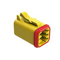Amphenol SINE Systems AT06-6S-YEL Connectors A SERIES-AT-CONNECTORS