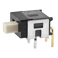 NKK Switches AS11CH Subminiature Slides SPST ON-OFF .150' RA W/BRACKET