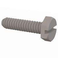 Essentra Components 010632X056 Hex Slotted Hex Slotted Screw, #6-32 Thread, 9/16 Lg