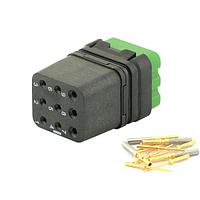 Eaton Souriau-Sunbank 8MQ2M0936SAS Modular Connectors - Push Pull MQuick module, unsealed, with female crimp contacts, delivered with cap