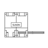 Sunon PF60561B1-000U-A9H Axial Axial Fan, 60x60x56mm, 12VDC, 2.35"H2O, Auto Restart, Low Vibration/High Airflow