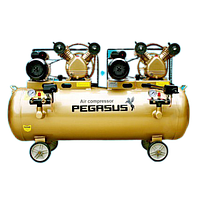 KOCU TM-2x2-3HP-230L Belt Air Compressor 2 Compressing End - 2 Motor