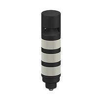 Banner Engineering TL503AOSIKQ Tower Lights TL50 Pro Tower Light with IO-Link Sealed Omnidirectional Audible with Volume Adjust, Standard Black Housing: 3 Lighted Segments; Voltage: 18-30 V dc; Environmental Rating: IP67; Colors: Multicolor; 4-pin M12 Integral QD