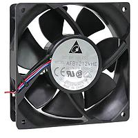 Delta Electronics, Inc. AFB1212ME-R00 Tubeaxial Tubeaxial Fan, 120x38mm, 12VDC, Ball Bearing, 3x Lead Wires, Locked Rotor Sensor