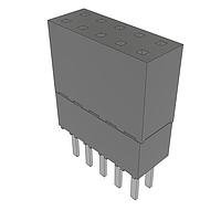 Samtec ESW-105-23-T-D Stackthrough .100" Elevated Socket Strip
