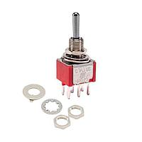 E-Switch 100DP3T1B1M2QEH Toggle Switches DPDT PC MNT