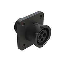 Amphenol SINE Systems FLS010N2S03-PM Connectors 4 (2+2) POS SQUARE FLANGE RECP