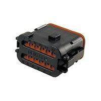DEUTSCH - TE Connectivity DT06-12SA-EP08 12-Way 12P DT PLG ASM KEY A END CAP BLACK