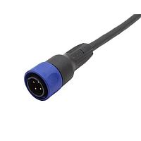 Bulgin PXP4000/001/03P Sensor Cables / Actuator Cables Pre-wired Flex Cable Connector - 1m - 3 Contacts - Plug