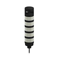 Banner Engineering TL70OALQP Tower Lights TL70 Tower Light; Black Housing: 1-Color Loud Audible Indicator; Voltage: 12-30 V dc; Environmental Rating: IP65; Input: Bimodal; Colors: Orange; 150 mm (6 in) 5-pin M12 PVC Pigtail QD