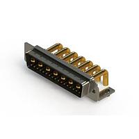 EDAC 629-24W7250-4T3 Mixed Contact D-Sub Connectors Right-angle Power Combo D-Sub Connector