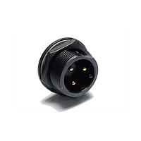 Amphenol LTW ADC-03PMMS-SC7001 Standard Circular Connector Ceres, Large Size, Plastic, 20A, 03 pins, Male Connector, Male Contact, Circular, Screw Thread, Solder, Receptacle, IP67