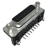 Amphenol Commercial Products ID15S33E4GV00LF Receptacle DSUB RA STB 15SKT